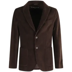 Circolo 1901 Zandkleurige Corduroy Jas met Revers-Heren Kostuums