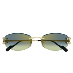 Cartier Zeshoekige zonnebril met C Decor detail-Heren Zonnebrillen