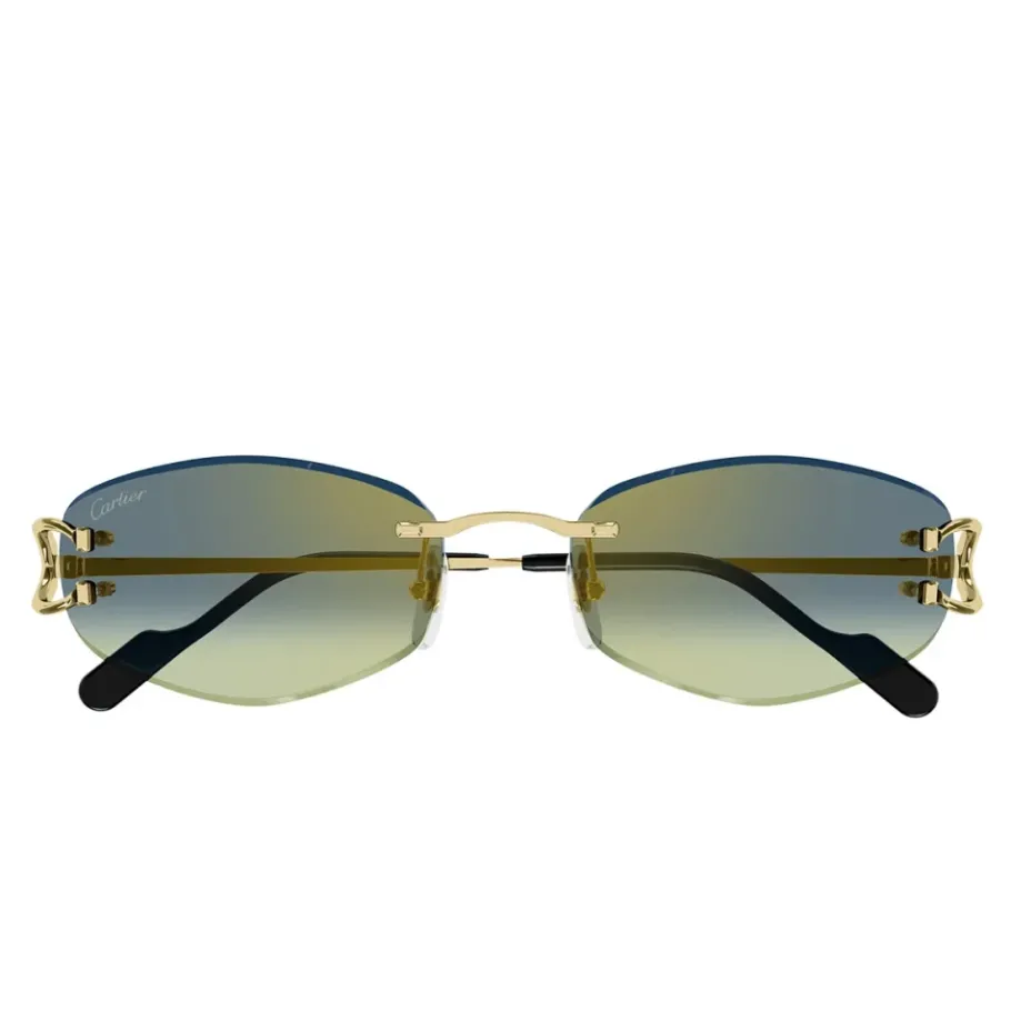 Cartier Zeshoekige zonnebril met C Decor detail-Heren Zonnebrillen