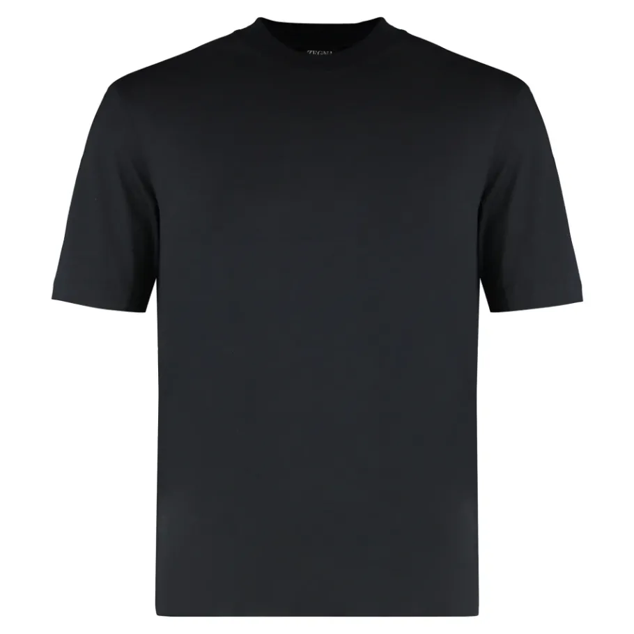 Zegna Zijden en katoenen T-shirt-Heren Shirts
