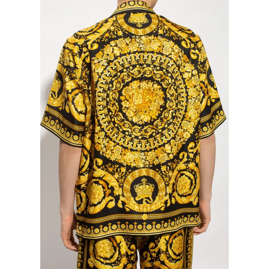 Versace Zijden shirt-Heren Overhemden