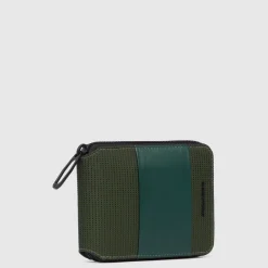 Piquadro Zip-around men’s wallet-Heren Portefeuilles
