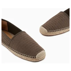 Emporio Armani Zomer Espadrilles met Logo Patroon-Heren Espadrilles