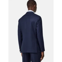 Boggi Milano Zuivere wol Bird's Eye jas-Heren Kostuums