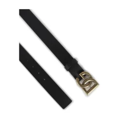 Dolce & Gabbana Logo Gesp Leren Riem-Heren Riemen