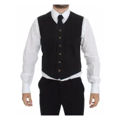 Dolce & Gabbana V-hals Jurk Vest Klassieke Pasvorm-Heren Kostuums