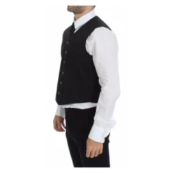 Dolce & Gabbana V-hals Jurk Vest Klassieke Pasvorm-Heren Kostuums