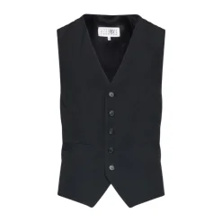 MM6 Maison Margiela V-hals Mouwloos Vest Buitenkleding-Heren Kostuums