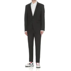 Dsquared2 Virgin Wool en Zijden Smoking Pak-Heren Kostuums