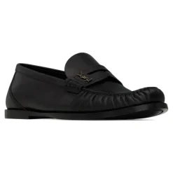 Saint Laurent e Cassandre Loafers Handgestikt Leer-Heren Instappers & Slip Ons