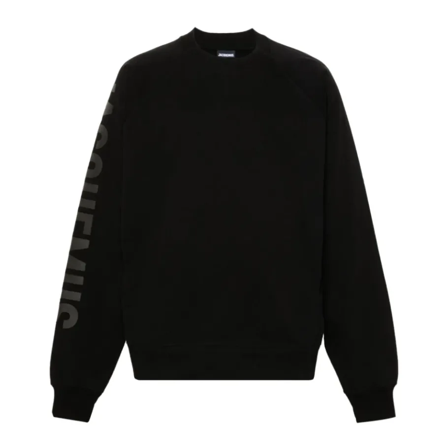 Jacquemus e Crew Neck Sweater Flocked Logo-Heren Truien & Vesten