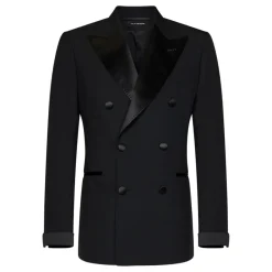 Tom Ford e dubbelrijige blazer en broek-Heren Kostuums