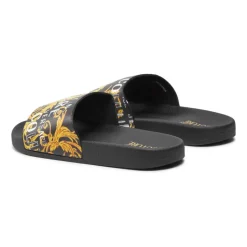 Versace Jeans Couture Zwarte Flip Flops & Sliders-Heren Slippers
