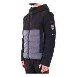 Peuterey Zwarte Hoodie Jas Herfst/Winter Stijl-Heren Sjaals