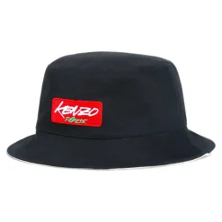 Kenzo e Katoenen Bucket Hoed Omkeerbaar Borduurwerk-Heren Hoeden