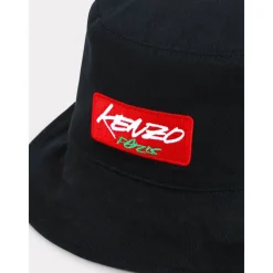 Kenzo e Katoenen Bucket Hoed Omkeerbaar Borduurwerk-Heren Hoeden