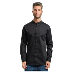 Armani Exchange e katoenen overhemd met opstaande kraag-Heren Overhemden