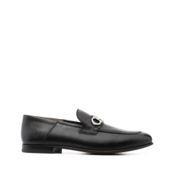 Ferragamo e Leren Almond Toe Loafers-Heren Instappers & Slip Ons