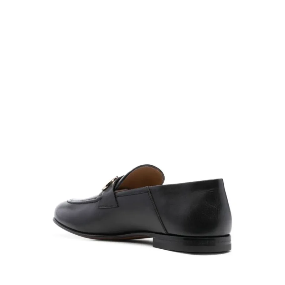 Ferragamo e Leren Almond Toe Loafers-Heren Instappers & Slip Ons