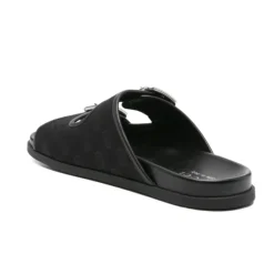 Gucci e Leren Dubbele Gesp Sandalen-Heren Slippers