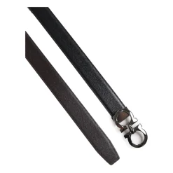 Ferragamo e Leren Iconische Gesp Riem-Heren Riemen