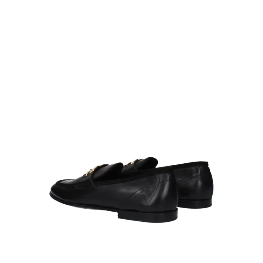 Dolce & Gabbana e leren instapper met voorlogo-Heren Instappers & Slip Ons