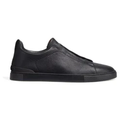 Zegna e leren lage sneakers-Heren Sneakers