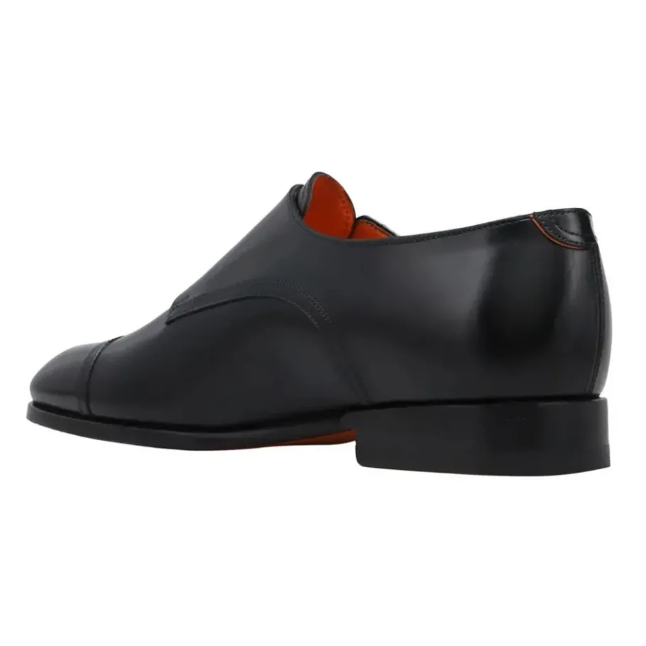 Santoni e Leren Loafer Dubbele Gesp Schoenen-Heren Nette Schoenen