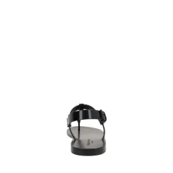 Saint Laurent e Leren Platte Sandalen-Heren Sandalen