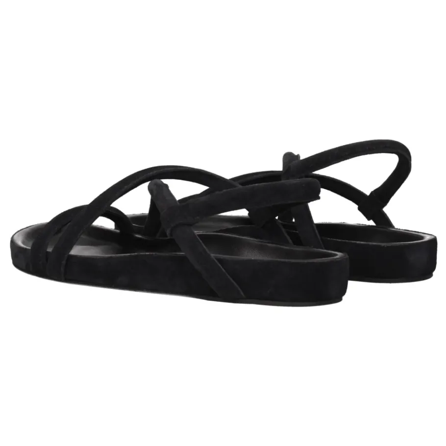 Isabel Marant e leren platte sandalen vintage stijl-Heren Sandalen