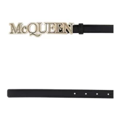 Alexander McQueen e leren Riem - Hoogte: 2 cm-Heren Riemen