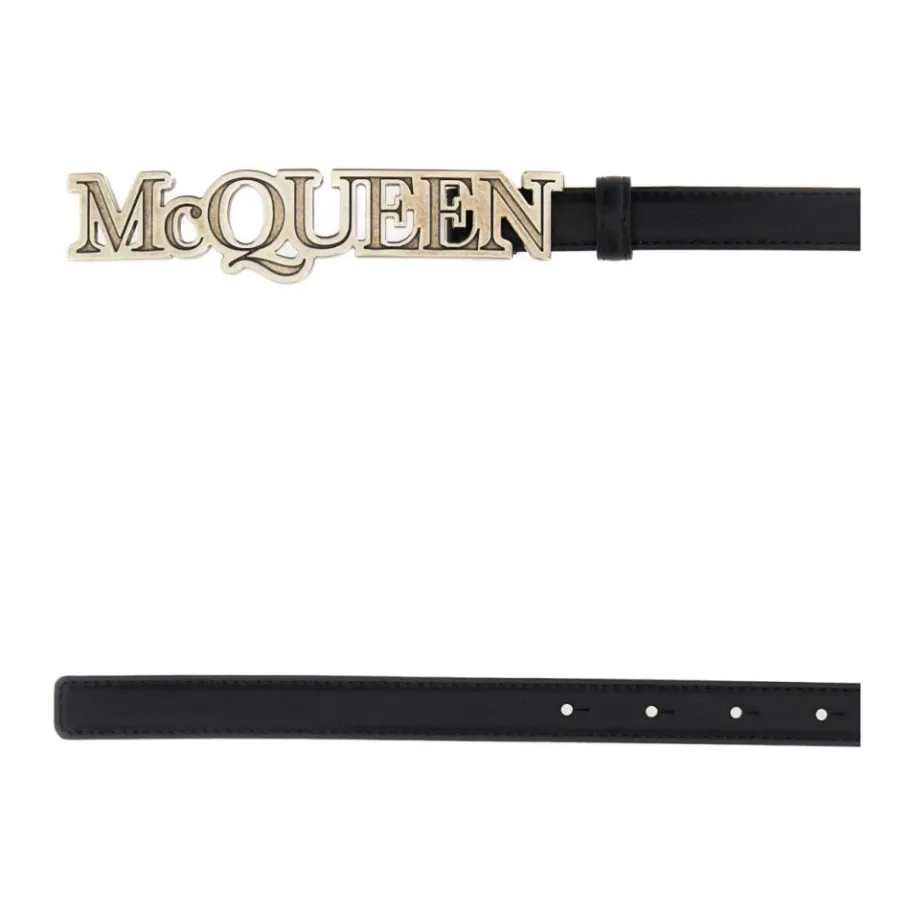 Alexander McQueen e leren Riem - Hoogte: 2 cm-Heren Riemen