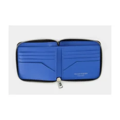 Alexander McQueen e Leren Rits Portemonnee - Huisband Detail-Heren Portefeuilles