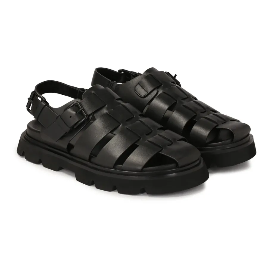 Kazar e leren sandalen met bedekte tenen-Heren Sandalen