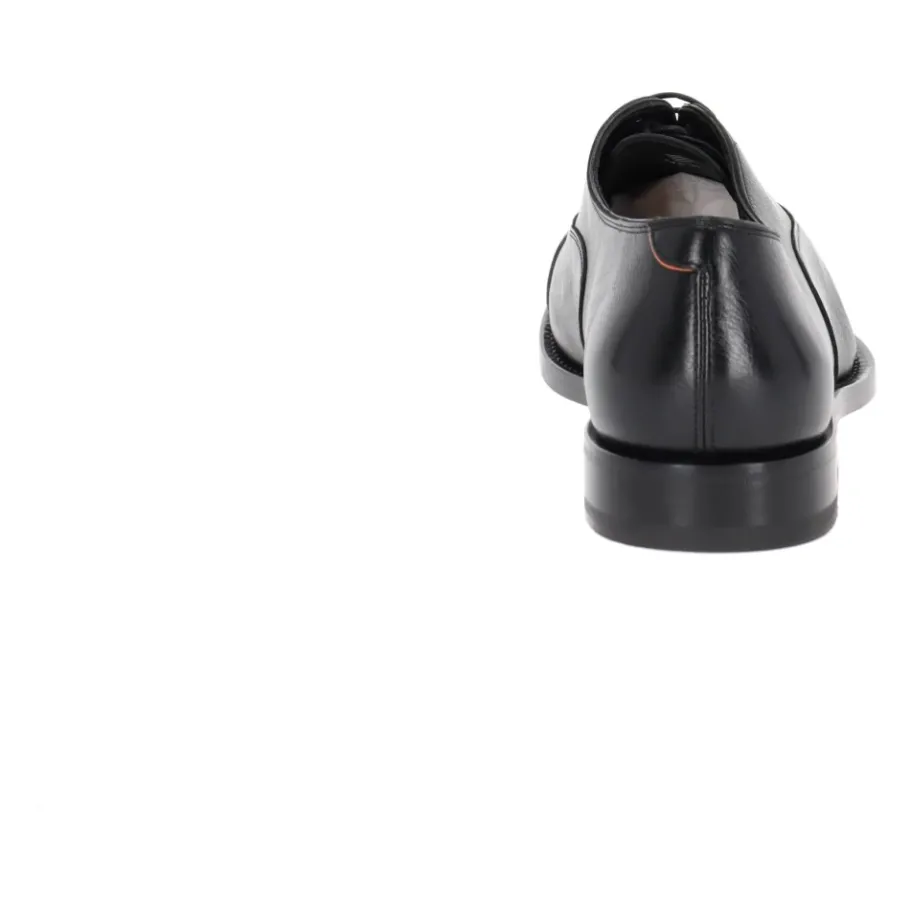 Santoni e Leren Veterschoenen-Heren Nette Schoenen