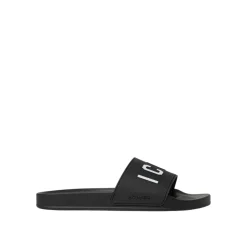 Dsquared2 e Rubberen Slides Sandalen-Heren Slippers