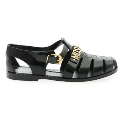 Moschino e rubberen strandsandalen met gouden logo-Heren Sandalen