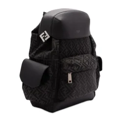 Fendi e rugzak met trekkoord en zakken-Heren Rugzakken