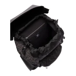 Fendi e rugzak met trekkoord en zakken-Heren Rugzakken