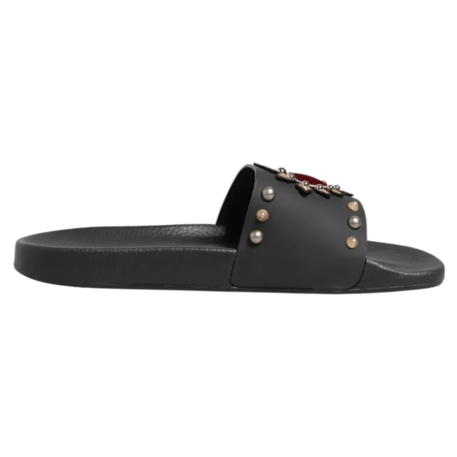 Dolce & Gabbana e Sacred Heart Slides Strandkleding Schoenen-Heren Slippers