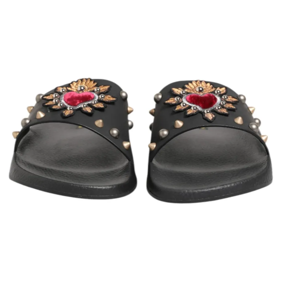 Dolce & Gabbana e Sacred Heart Slides Strandkleding Schoenen-Heren Slippers