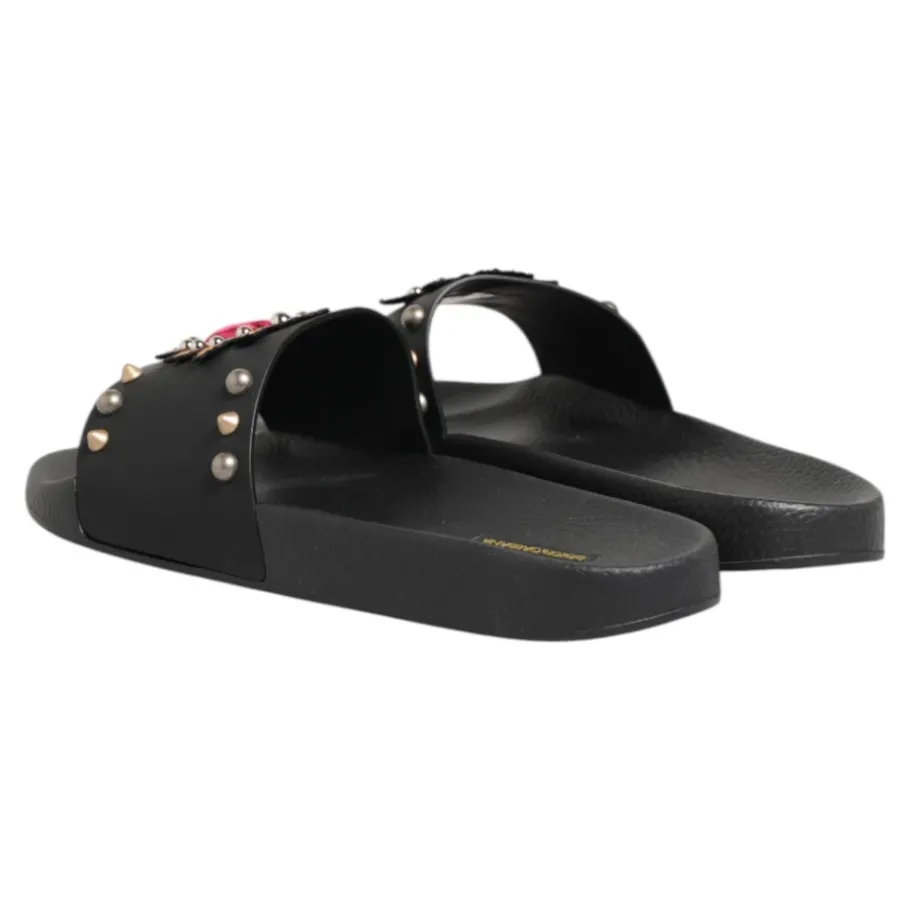 Dolce & Gabbana e Sacred Heart Slides Strandkleding Schoenen-Heren Slippers