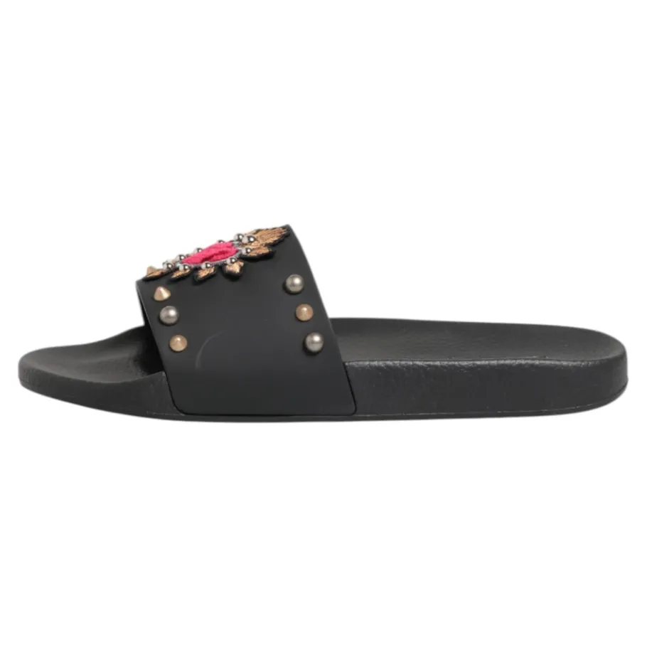 Dolce & Gabbana e Sacred Heart Slides Strandkleding Schoenen-Heren Slippers