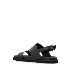 Versace e Sandalen met Gesp en Platte Rubberen Zool-Heren Sandalen