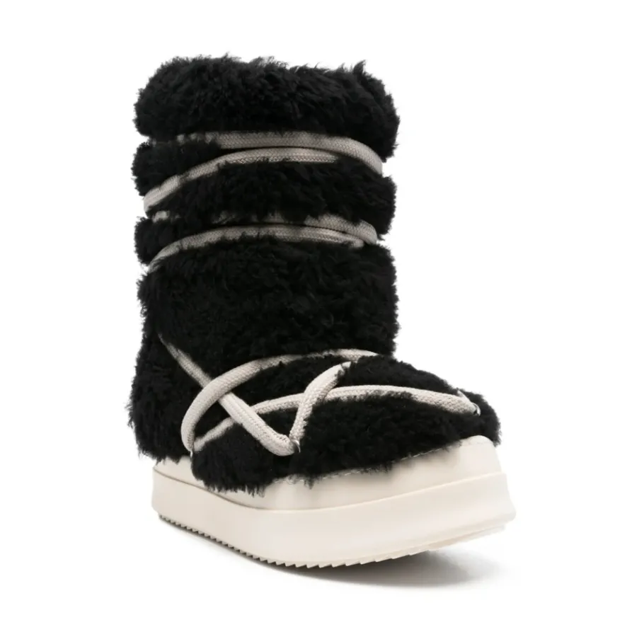 Rick Owens e Shearling Veterschoenen-Heren Snowboots