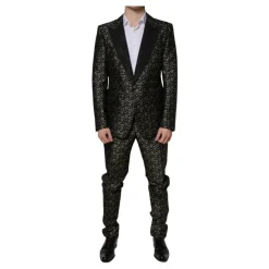 Dolce & Gabbana e Sterren Jacquard Slim Fit Pak-Heren Kostuums