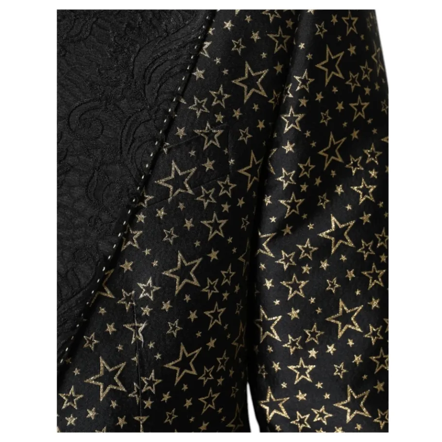 Dolce & Gabbana e Sterren Jacquard Slim Fit Pak-Heren Kostuums
