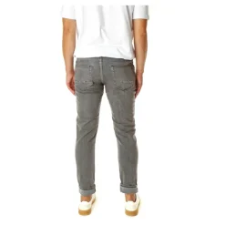 Blue de Gênes Zwarte Tapered Fit Jeans met Middelhoge Taille-Heren Jeans