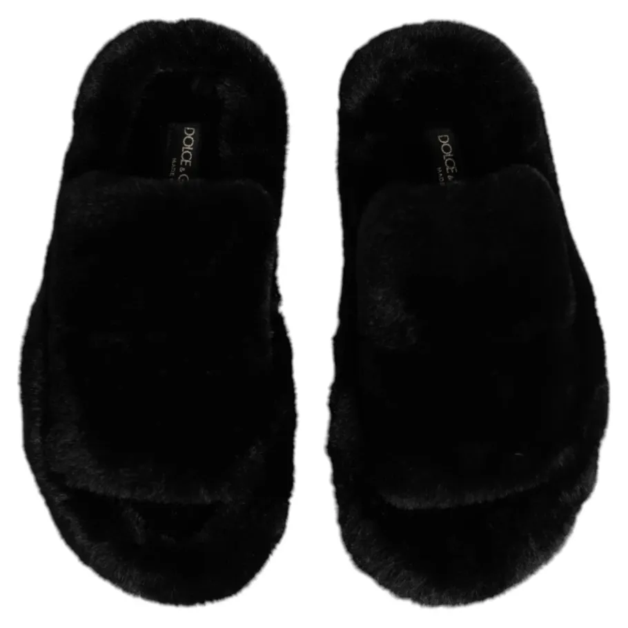 Dolce & Gabbana e Velvet Slides Pantoffels Schoenen-Heren Pantoffels