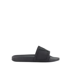 Valentino Garavani e VLogo Rubberen Slides-Heren Slippers